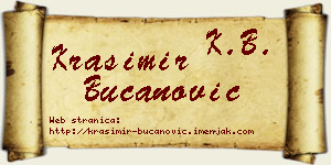 Krasimir Bučanović vizit kartica